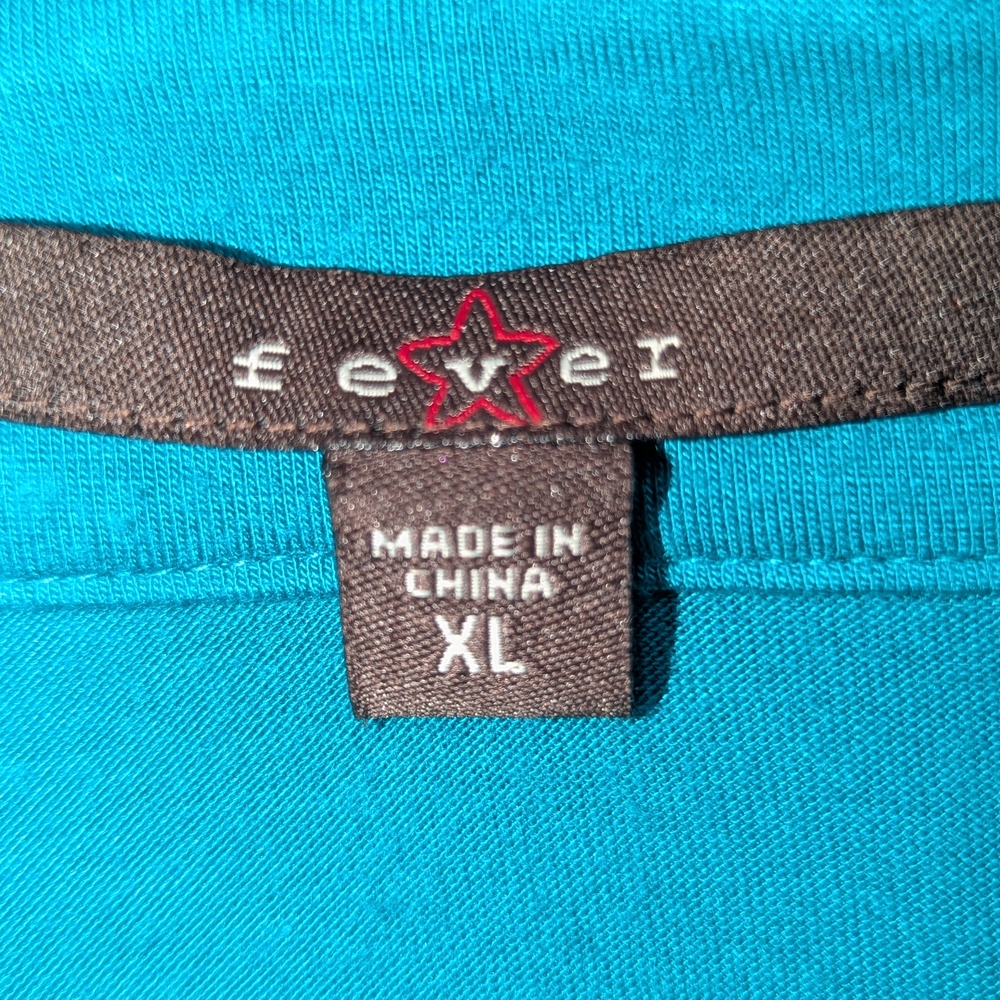 Fever Turquoise Ruffle Front Sleeveless Top - Picture 4 of 6
